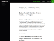 Tablet Screenshot of nicolasfortin.ca